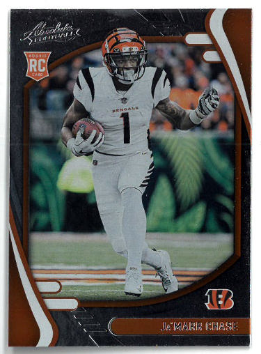 Ja'Marr Chase 2021 Panini Absolute Rookie Card (RC) #105 (Cincinnati Bengals)-Powers Sports Memorabilia