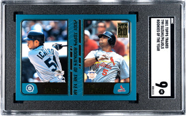 Ichriro Suzuki/Albert Pujols 2001 Topps Traded Rookies of the Year Baseball Card #T99- SGC Graded 9 MT-Powers Sports Memorabilia