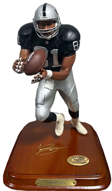 Tim Brown Oakland Raiders #81 All Star Football Figurine/Statue 8.5?ǥ - Danbury Mint COO ?Çô PRISTINE/RARE-Powers Sports Memorabilia