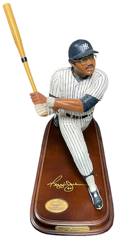 Reggie Jackson New York Yankees MLB All Star Mr October 9?ǥ Figurine/Sculpture- Danbury Mint COO- PRISTINE-Powers Sports Memorabilia