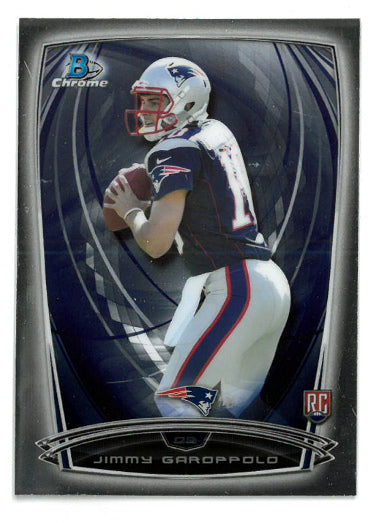 Jimmy Garoppolo 2014 Bowman Chrome Rookie Card (RC) #175 (New England Patriots)-Powers Sports Memorabilia