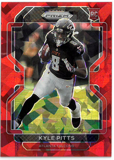 Kyle Pitts 2021 Panini Red Ice Prizm Rookie Card (RC) #341 (Atlanta Falcons)-Powers Sports Memorabilia