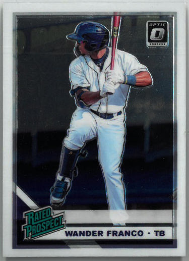 Wander Franco 2019 Donruss Optic Rated Prospect Rookie Card (RC) #RP-7 (Tampa Bay Rays)-Powers Sports Memorabilia