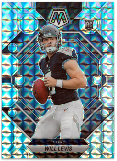 Will Levis 2023 Panini Mosiac Silver Prizm Rookie Card (RC) #377 (Tennessee Titans)-Powers Sports Memorabilia