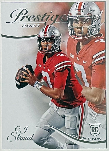 CJ/C.J. Stroud 2023 Panini Prestige Rookie Card (RC) #314 (Ohio State/Texans)-Powers Sports Memorabilia