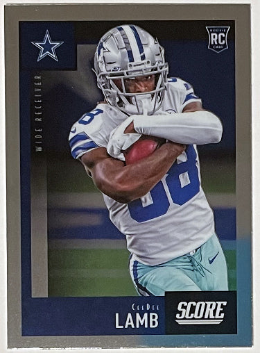 CeeDee Lamb 2020 Panini Chronicles Score Rookie Card (RC) #451 (Dallas Cowboys)-Powers Sports Memorabilia