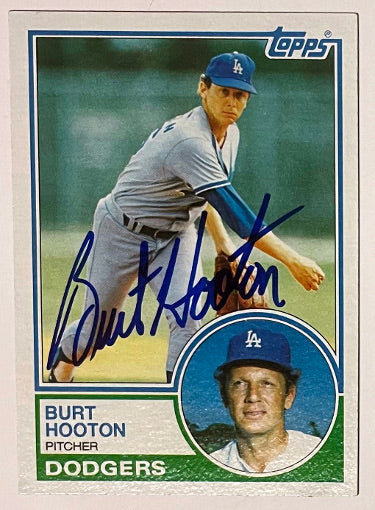 Burt Hooton Autographed 1983 Topps On Card Auto #775- COA (Los Angeles Dodgers)-Powers Sports Memorabilia