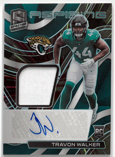 Travon Walker Autographed 2022 Panini Spectra Rookie Card (RC) #APA-TWA- /60 (Jacksonville Jaguars)-Powers Sports Memorabilia