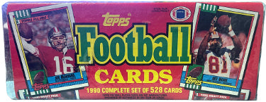 1990 Topps NFL Football Factory Sealed Complete 528 Card Set - Collectible-Powers Sports Memorabilia