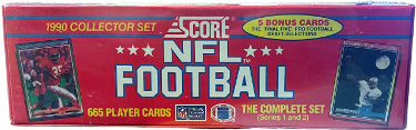 1990 Score NFL Football Factory Sealed Complete 665 Card Set (Series 1 and 2)-Powers Sports Memorabilia