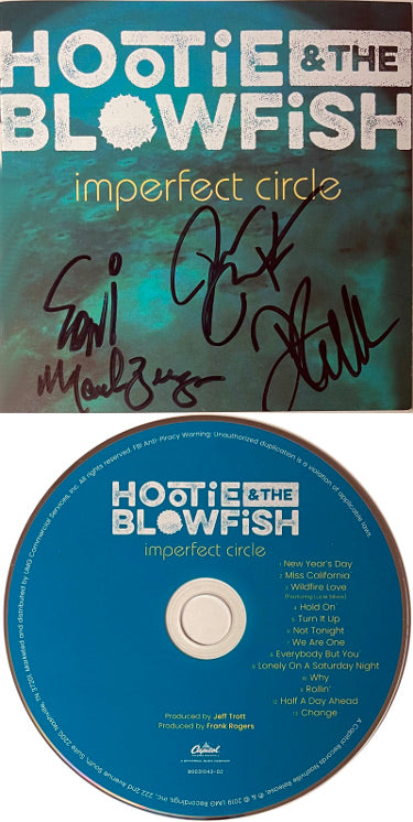 Hootie & The Blowfish Autographed 2003 Imperfect Circle Booklet Cover w/ CD/Case Darius Rucker- COA-Powers Sports Memorabilia