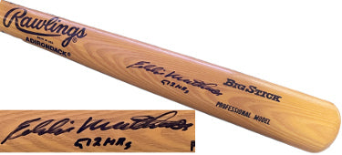 Eddie/Ed Mathews Autographed Rawlings Big Stick Pro Model Bat w/ 512 HRS -Beckett Rev (Braves/HOF)-Powers Sports Memorabilia