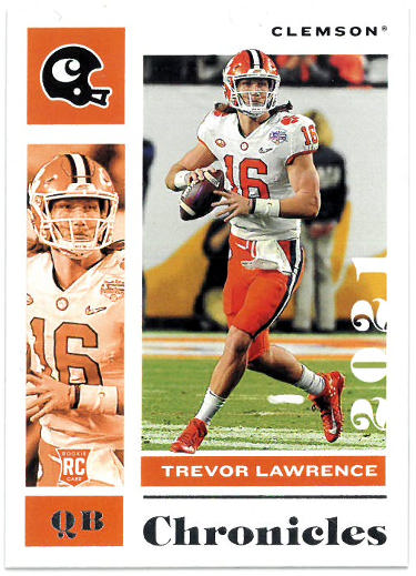 Trevor Lawrence 2021 Panini Chronicles Draft Picks Rookie Card #1 (Clemson/Jaguars)-Powers Sports Memorabilia