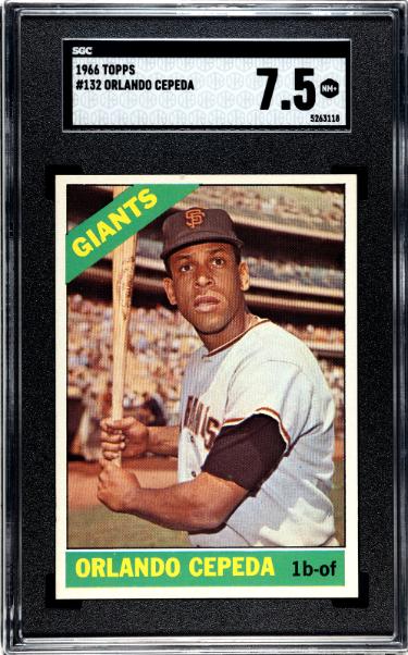 Orlando Cepeda 1966 Topps Baseball Card #132- SGC Graded 7.5 NM+ (San Francisco Giants/HOF)-Powers Sports Memorabilia