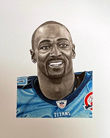Jevon Kearse Tennessee Titans 16x20 Lithograph Print ?ǣThe Freak?ǥ- DJ Gier/Artist-Powers Sports Memorabilia
