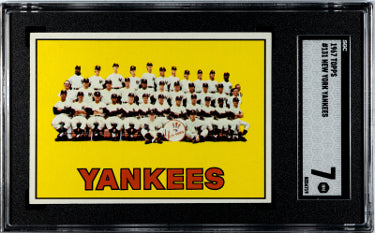 1967 Topps New York Yankees Baseball Card #131- SGC Graded 7 NM (Mickey Mantle)-Powers Sports Memorabilia