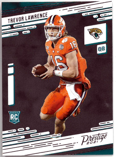 Trevor Lawrence 2021 Panini Prestige Rookie Card (RC) #201 (Clemson Tigers/Jacksonville Jaguars)-Powers Sports Memorabilia