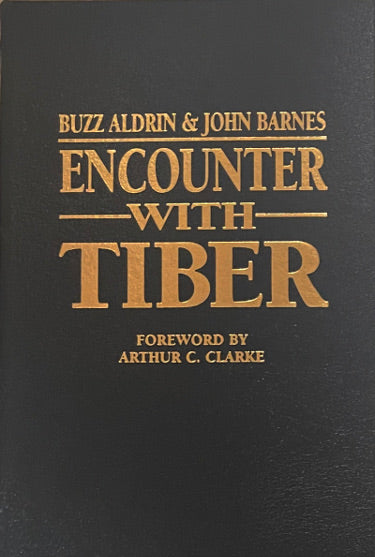 Encounter With Tiber Buzz Aldrin & John Barnes Leather Hardcover FS Edition Book -Easton Press (RARE Unsigned)-Powers Sports Memorabilia