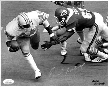 Earl Campbell Autographed Houston Oilers Vintage B&W 8X10 Photo- JSA Witnessed #WB118919 (Rare Exclusive Image)-Powers Sports Memorabilia