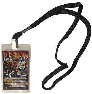 Lucy Angel Autographed 3.5x2.5 Concert Pass -3 sigs (Emily & Lindsey) w/ Lanyard?Çô COA-Powers Sports Memorabilia