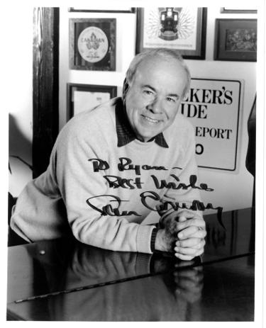 Tim Conway Autographed 8x10 B&W Photo?Çô COA- To Ryan Best Wishes (Actor/TV/ Comedian)-Powers Sports Memorabilia