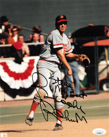 Brooks Robinson Autographed Baltimore Orioles 8x10 Photo Steve My Best imperfect- JSA-Powers Sports Memorabilia