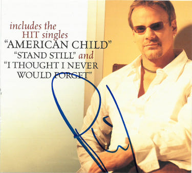 Phil Vassar Autographed 2002 American Child 5x5.5 Record/Album Promo Card- COA-Powers Sports Memorabilia