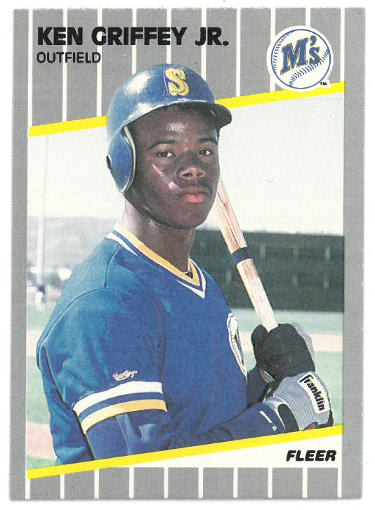 Ken Griffey, Jr. 1989 Fleer Rookie Baseball Card (RC) #548 (Seattle Mariners/HOF)-Powers Sports Memorabilia