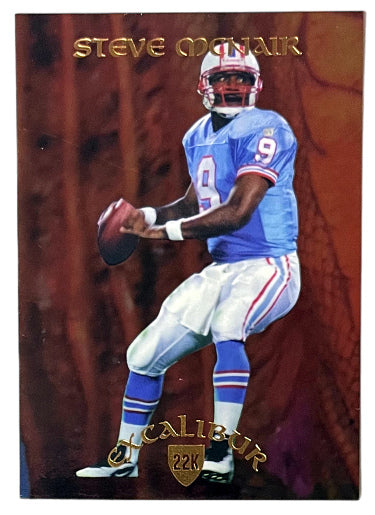 Steve McNair 1997 Collectors Edge Excalibur 22K Knights Rookie Card (RC) #17- /2000 (Oilers/Titans)-Powers Sports Memorabilia