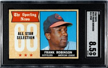 Frank Robinson 1968 Topps All-Star Baseball Card #373- SGC Graded 8.5 NM-MT+ (Baltimore Orioles/HOF)-Powers Sports Memorabilia