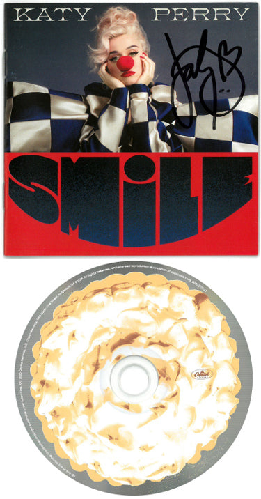 Katy Perry Autographed 2020 Smile Album CD Cover w/ CD & Case- COA (American Idol)-Powers Sports Memorabilia