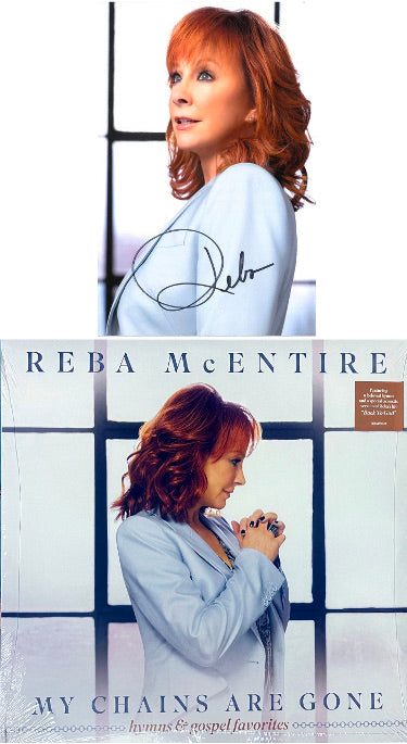 Reba McEntire Autographed 5.5x8.5 Photo/Art Card- 2022 My Chains Are Gone Album/LP/Vinyl/Record- COA-Powers Sports Memorabilia
