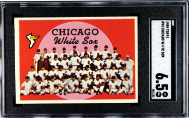 1959 Topps Chicago White Sox Team Check List Baseball Card #94- SGC Graded 6.5 EX-NM+-Powers Sports Memorabilia