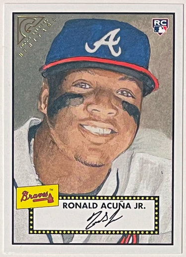 Ronald Acuna 2018 Topps Gallery Heritage Rookie Card (RC) #H-40 (Atlanta Braves)-Powers Sports Memorabilia