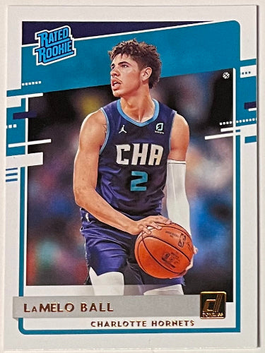 LaMelo Ball 2020-21 Panini Donruss Rated Rookie Card (RC) #202 (Charlotte Hornets)-Powers Sports Memorabilia