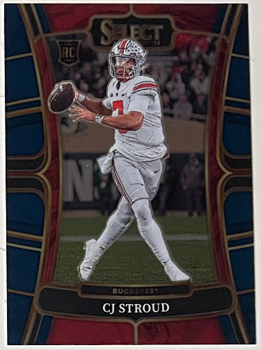 CJ/C.J. Stroud 2023 Panini Select Draft Picks Rookie Card (RC) #2 (Ohio State/Texans)-Powers Sports Memorabilia