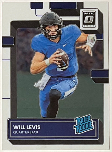 Will Levis 2023 Panini Chronicles Donruss Optic Draft Picks Rated Rookie Card (RC) #4 (Kentucky/Titans)-Powers Sports Memorabilia