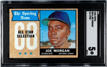 Joe Morgan 1968 Topps All-Star Baseball Card #364- SGC Graded 5 EX (Houston Astros/HOF) - Collectible-Powers Sports Memorabilia