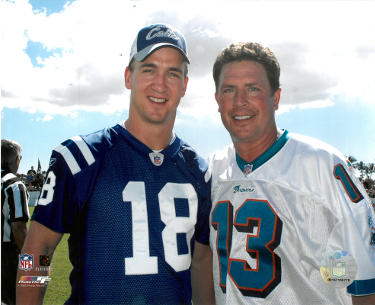 Peyton Manning (Colts) & Dan Marino (Dolphins) NFL 8x10 Photo-Powers Sports Memorabilia