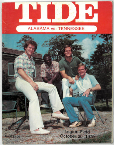 Alabama Crimson Tide vs Tennessee Volunteers College Football Game Program- October 20, 1979 @ Legion Field-Powers Sports Memorabilia