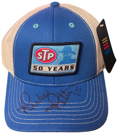 Richard Petty Autographed NASCAR Racing STP 50 Years Mesh Cap/Hat- COA - (BRAND NEW/The King)-Powers Sports Memorabilia