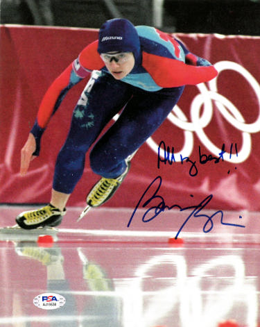 Bonnie Blair Autographed Olympics Speed Skating 8x10 Photo All My Best- PSA #AJ19538-Powers Sports Memorabilia