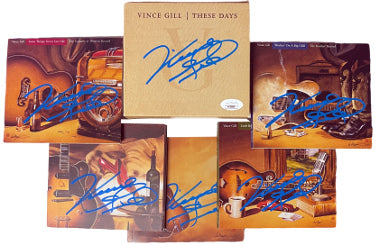 Vince Gill Autographed 2006 These Days 4-CD Box Set (6 sigs) RARE- JSA (Song Book, Set Cover)-Powers Sports Memorabilia