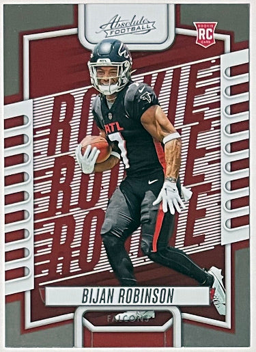 Bijan Robinson 2023 Panini Absolute Rookie Card (RC) #106 (Atlanta Falcons)-Powers Sports Memorabilia