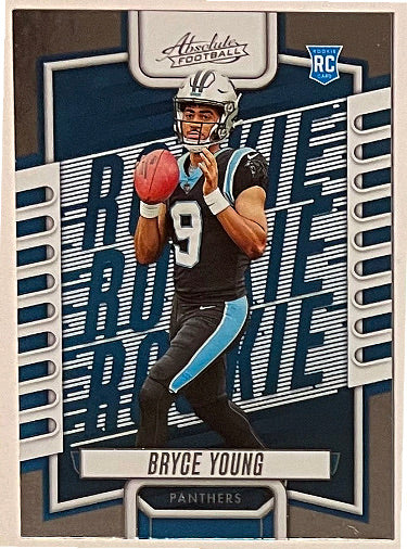 Bryce Young 2023 Panini Absolute Rookie Card (RC) #101 (Carolina Panthers)-Powers Sports Memorabilia
