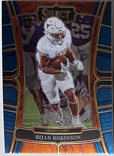 Bijan Robinson 2023 Panini Select Draft Picks Rookie Card (RC) #9 (Texas/Falcons)-Powers Sports Memorabilia