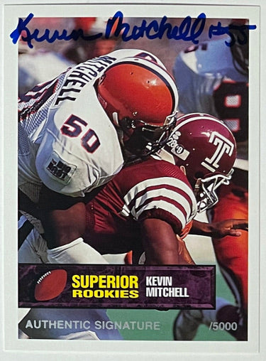 Kevin Mitchell Autographed 1994 Superior Rookies Certified On Card Auto #51- /5000 (Syracuse/SF)-Powers Sports Memorabilia