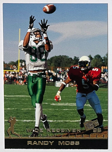 Randy Moss 1998 Press Pass Rookie Card (RC) #5 (Marshall/Patriots/Vikings)-Powers Sports Memorabilia