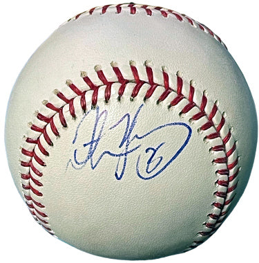 Dmitri Young Autographed Official Rawlings Major League Baseball- COA (Cardinals/Tigers/Nationals)-Powers Sports Memorabilia