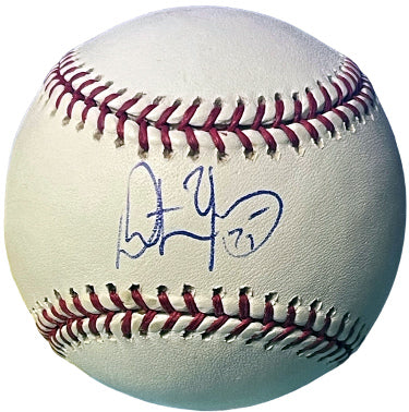 Dmitri Young Autographed Official Rawlings Major League Baseball #25- COA (Cardinals/Tigers/Nationals)-Powers Sports Memorabilia